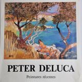 Exhibition poster, Deluca, 1987, 63 x 44 cm