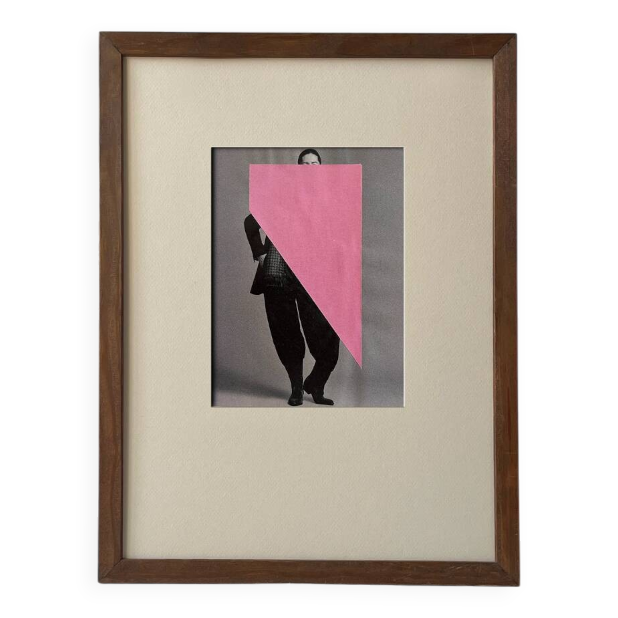The man in pink - Original collage