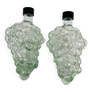2 bouteilles carafes - verre