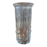 Vintage moulded glass vase