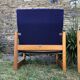 Duo de fauteuils vintage en hêtre lupton morton de john morton