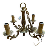 Gilded bronze chandelier