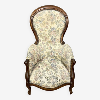 Louis XV style armchair in walnut circa 1850