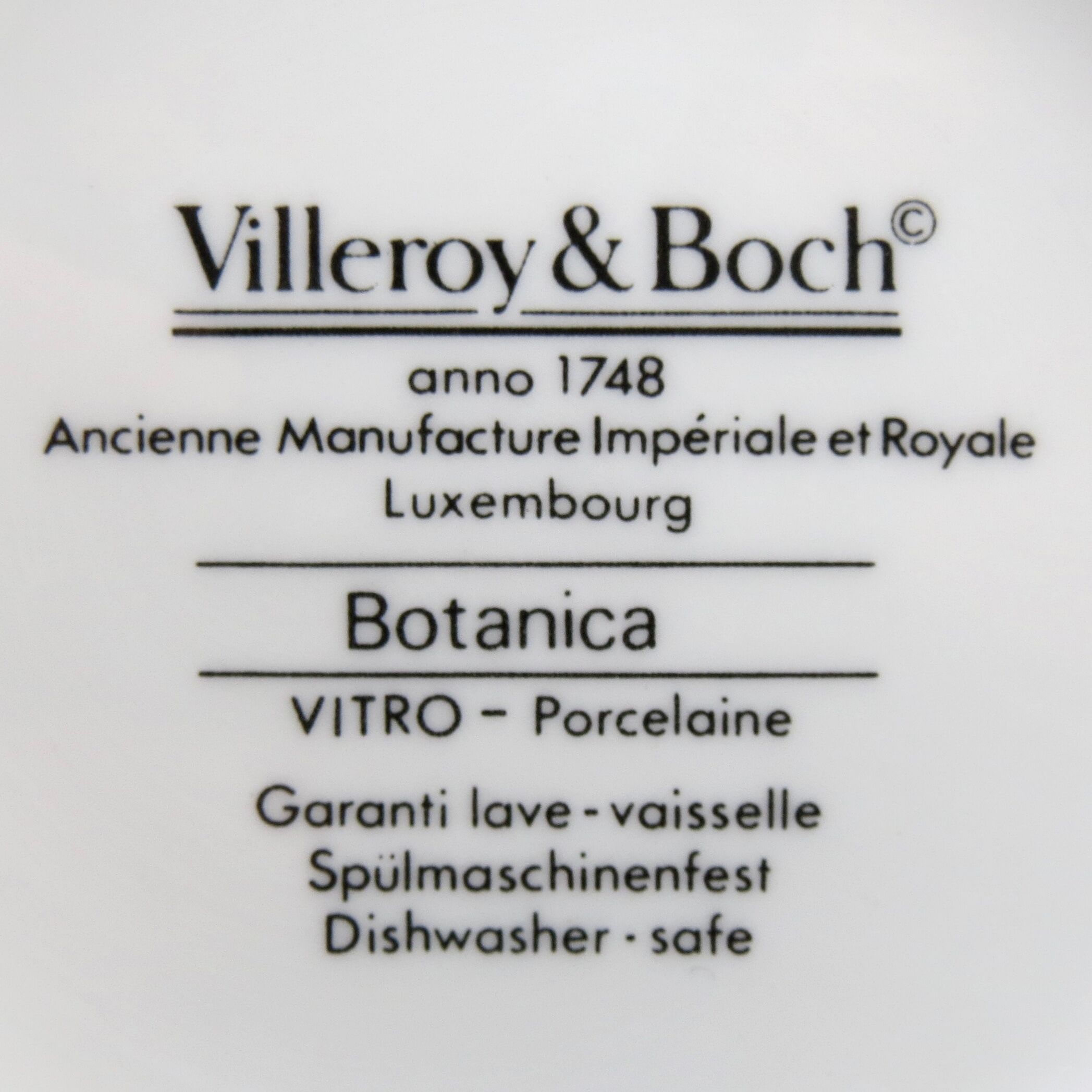 Pitcher broc botanica faïence villeroy & Bochh