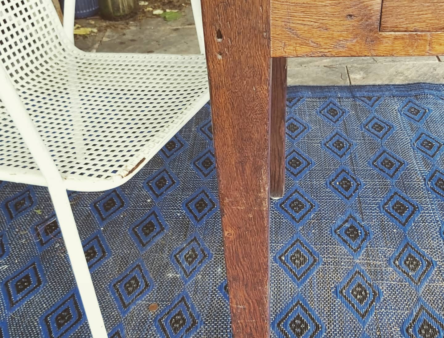 Vintage oak farm table