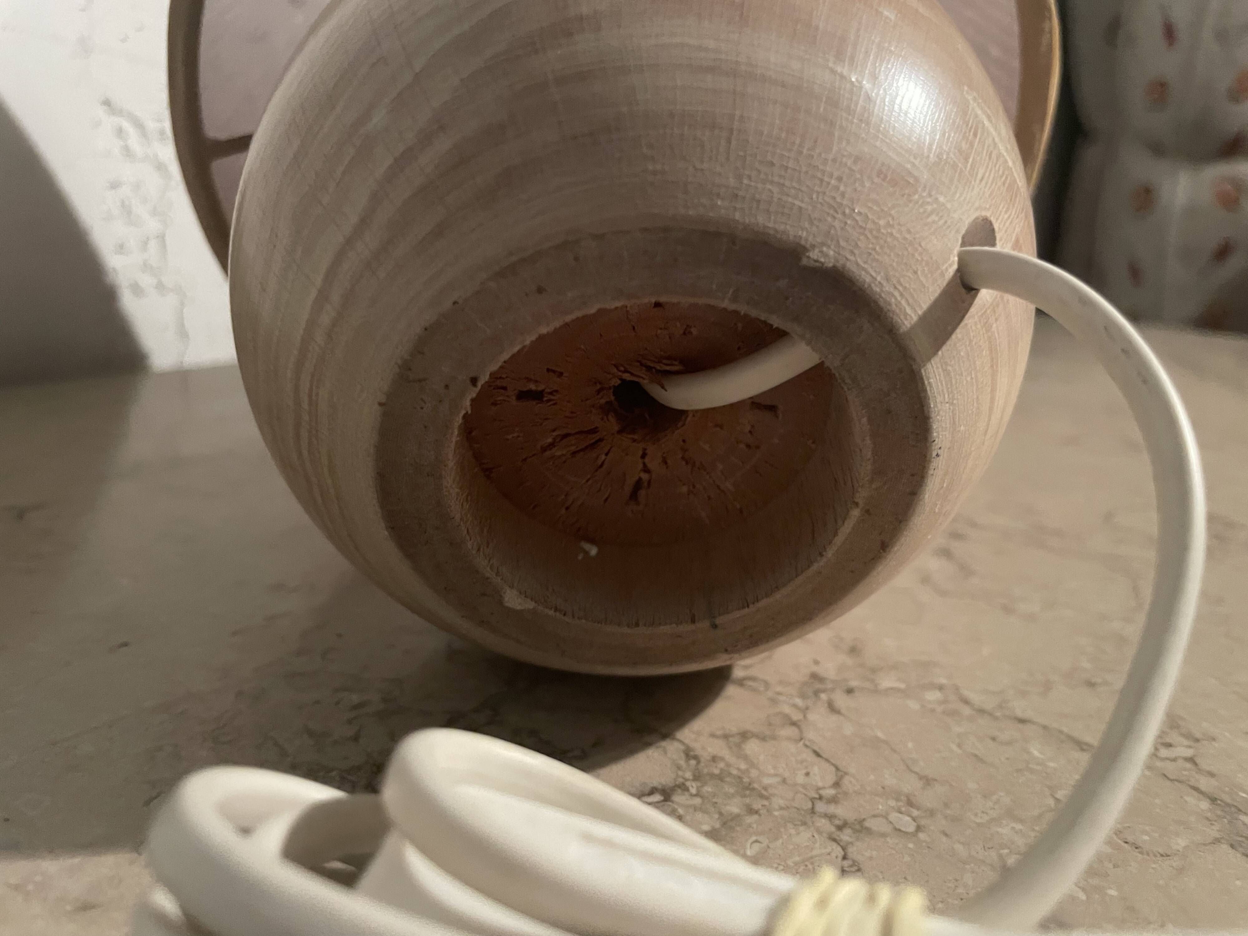 Wooden ball lamp
