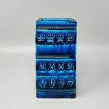 1960s Stunning Vase by Aldo Londi for Bitossi "Blue Rimini Collection"