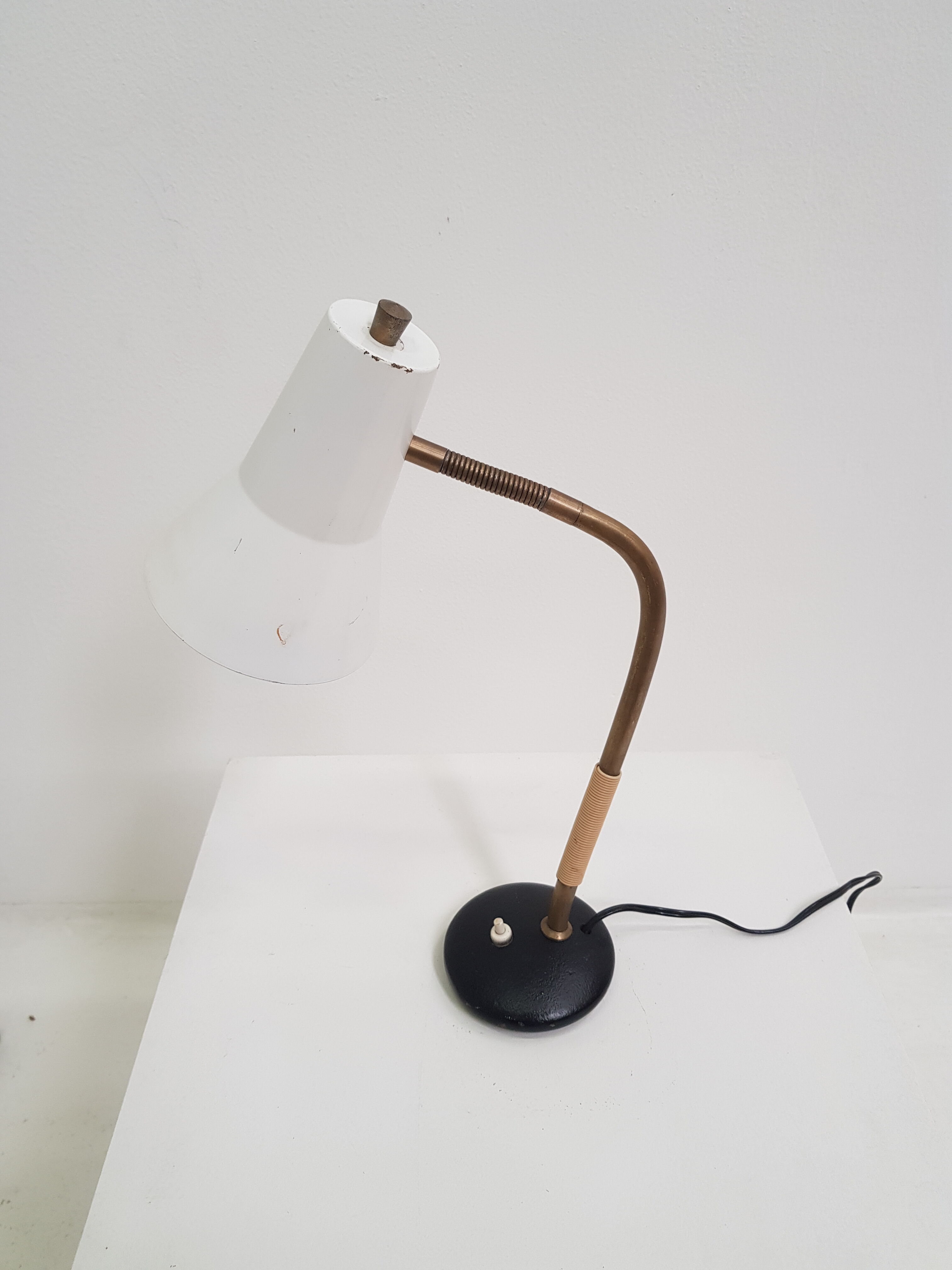 Vintage brass desk lamp
