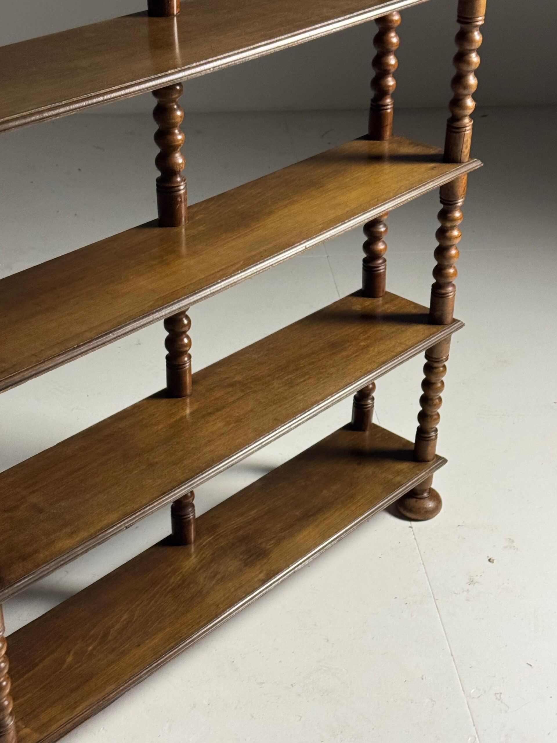 Bobbin bookcase French antique