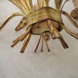 Chandelier brass ears of wheat