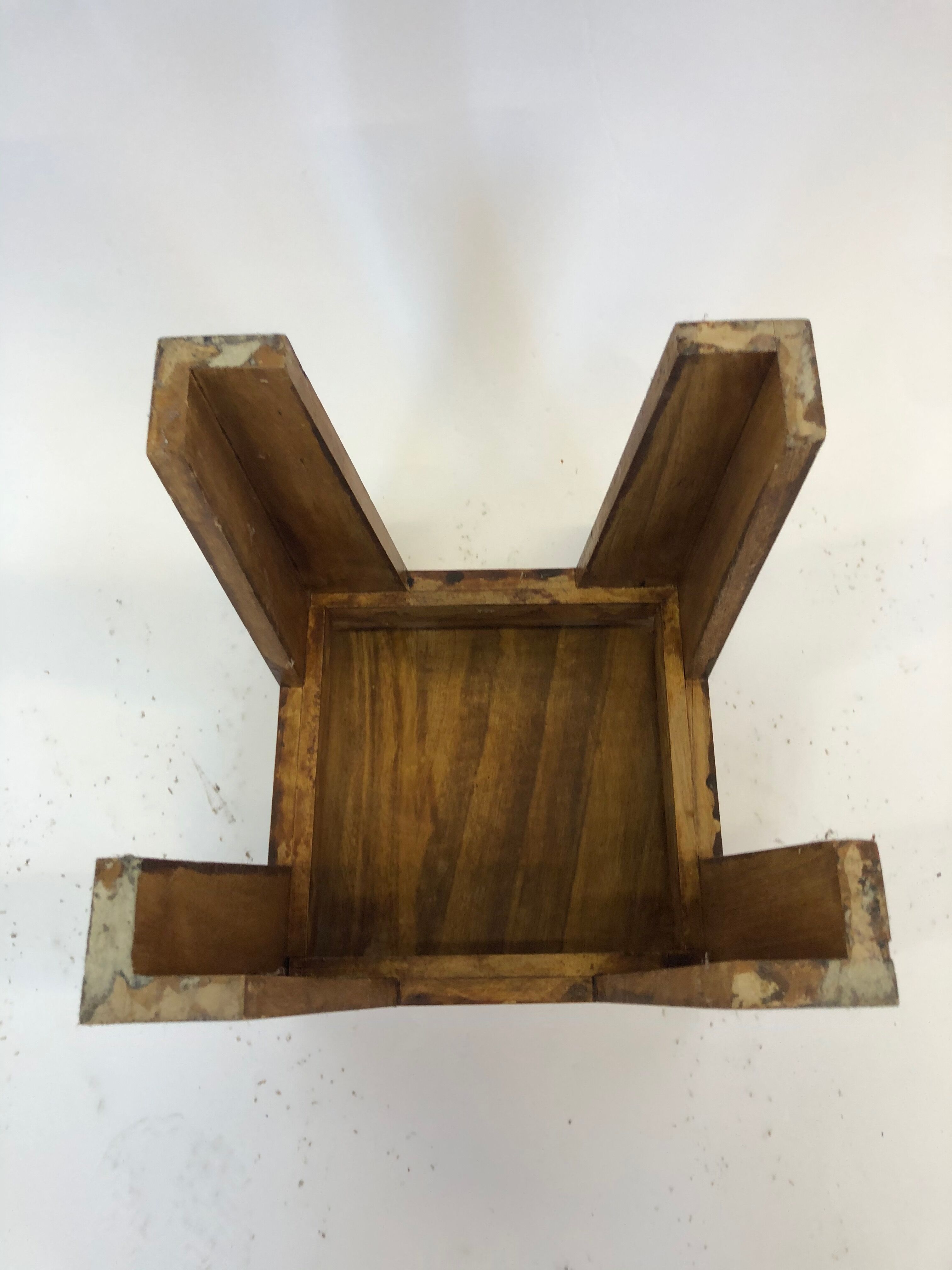 Vintage 1970s side table in minimalist wood