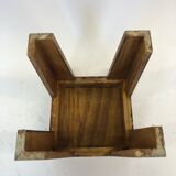 Vintage 1970s side table in minimalist wood