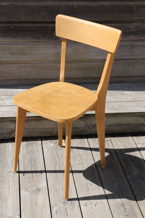 2 chairs 1950 light beech