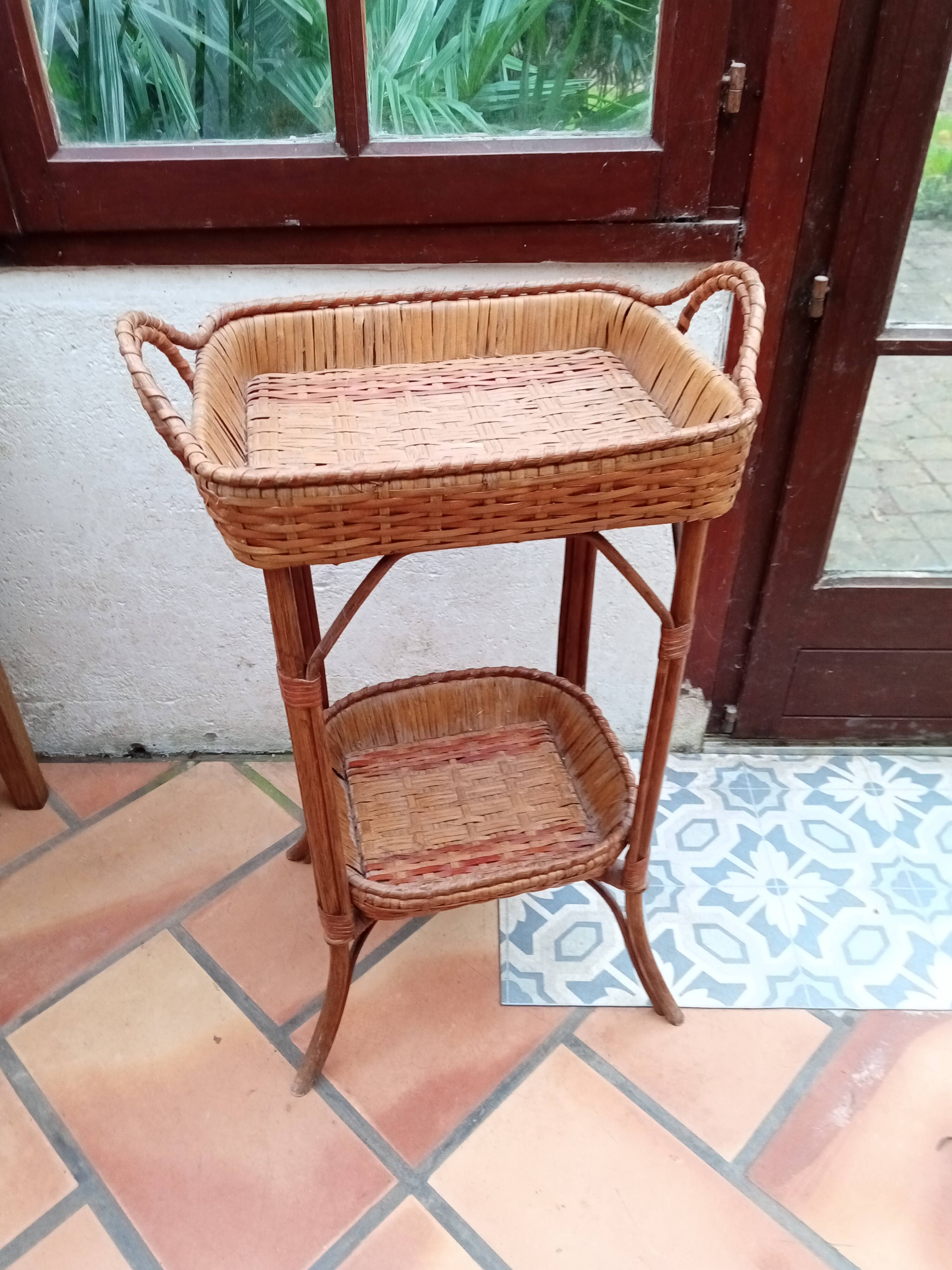 Small rattan table