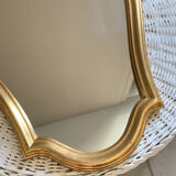 Golden shell mirror