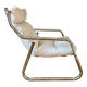 Fauteuil tubulaire en métal chromé, années 70