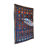Tapis berbère en laine bleu majorelle