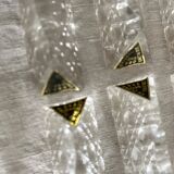 1950s crystal knife holder, new