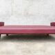 Sofa vintage red leatherette convertible