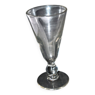 Old absinthe glass in blown glass - Mazagran BISTROT flared glass 19.5cm