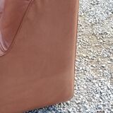 Pair of armchairs and De Sede sofa in cognac leather from the 70s/80s