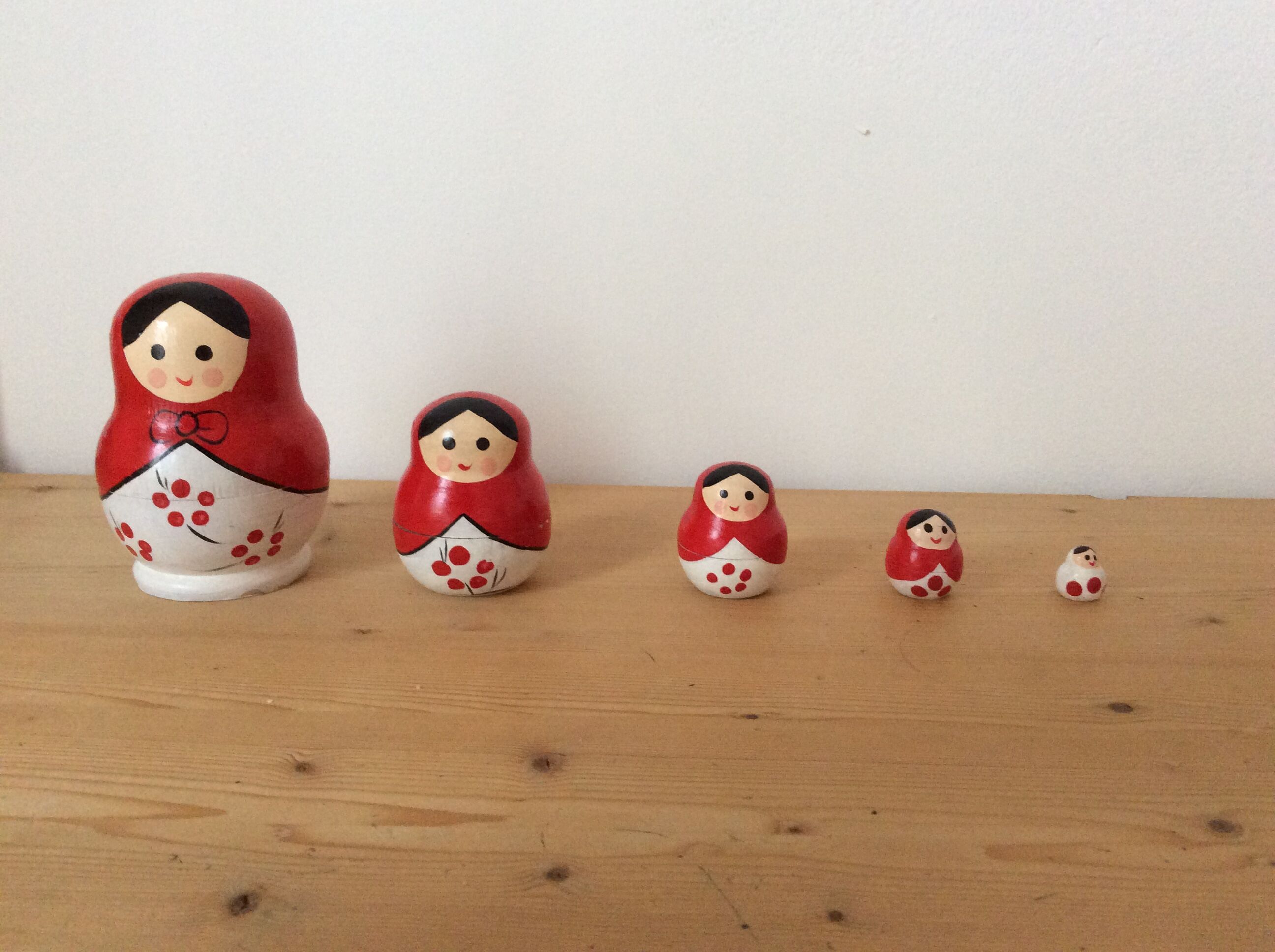 Vintage Russian Matryoshka Dolls.