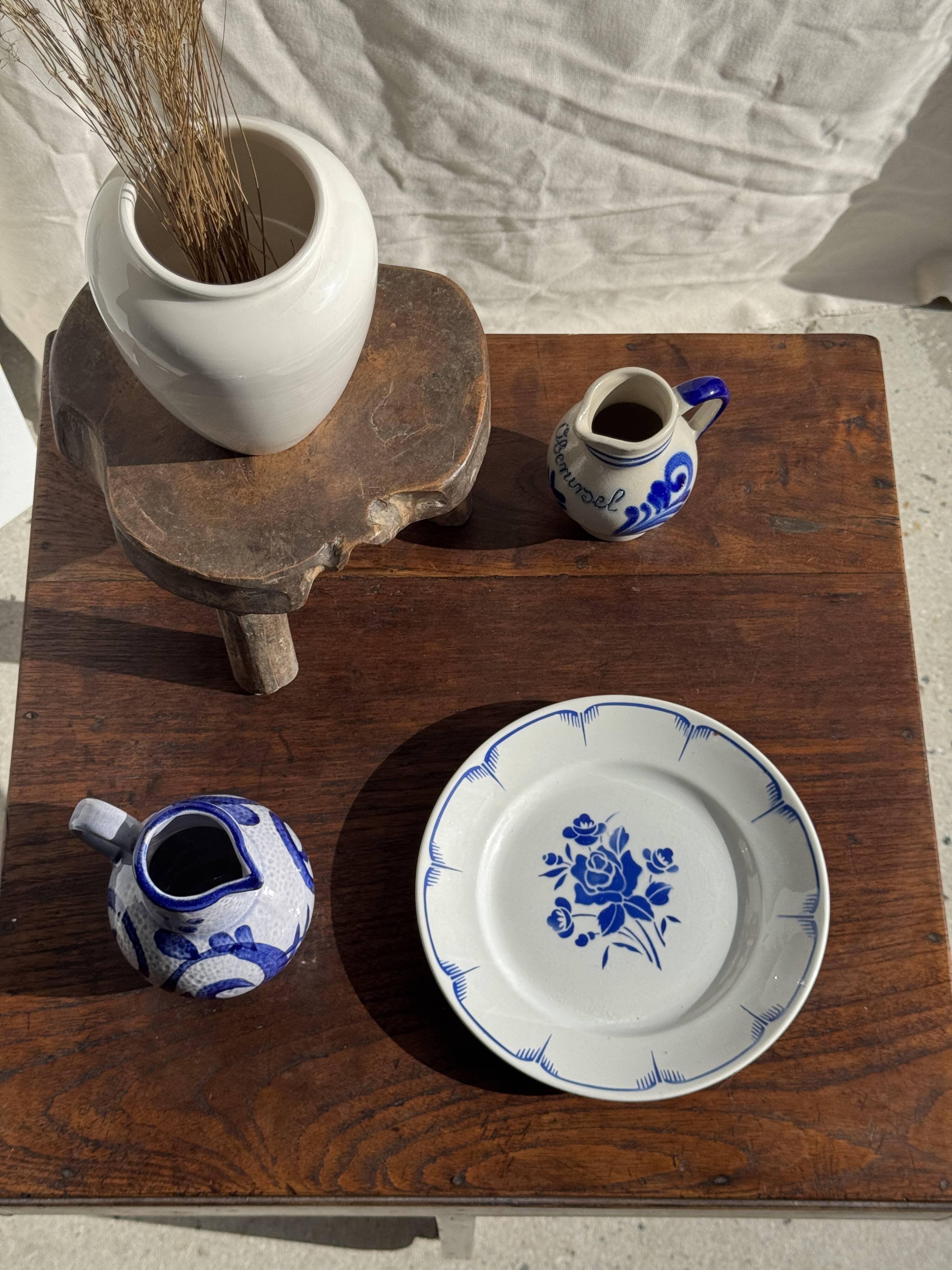 Blue mini carafe West Germany H14.5