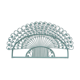 "Peacock" headboard for double bed