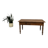 Pine farmhouse work table, from the 50s completely restored