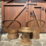 Wicker garden furniture