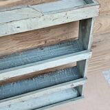 Burmese teak wall shelf
