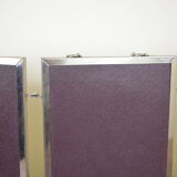 chrome vintage triptych mirror 46x19cm