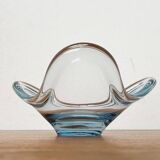 Danish glass bowl from the mid-century by Per Lütken for Holmegaard, 1960s.