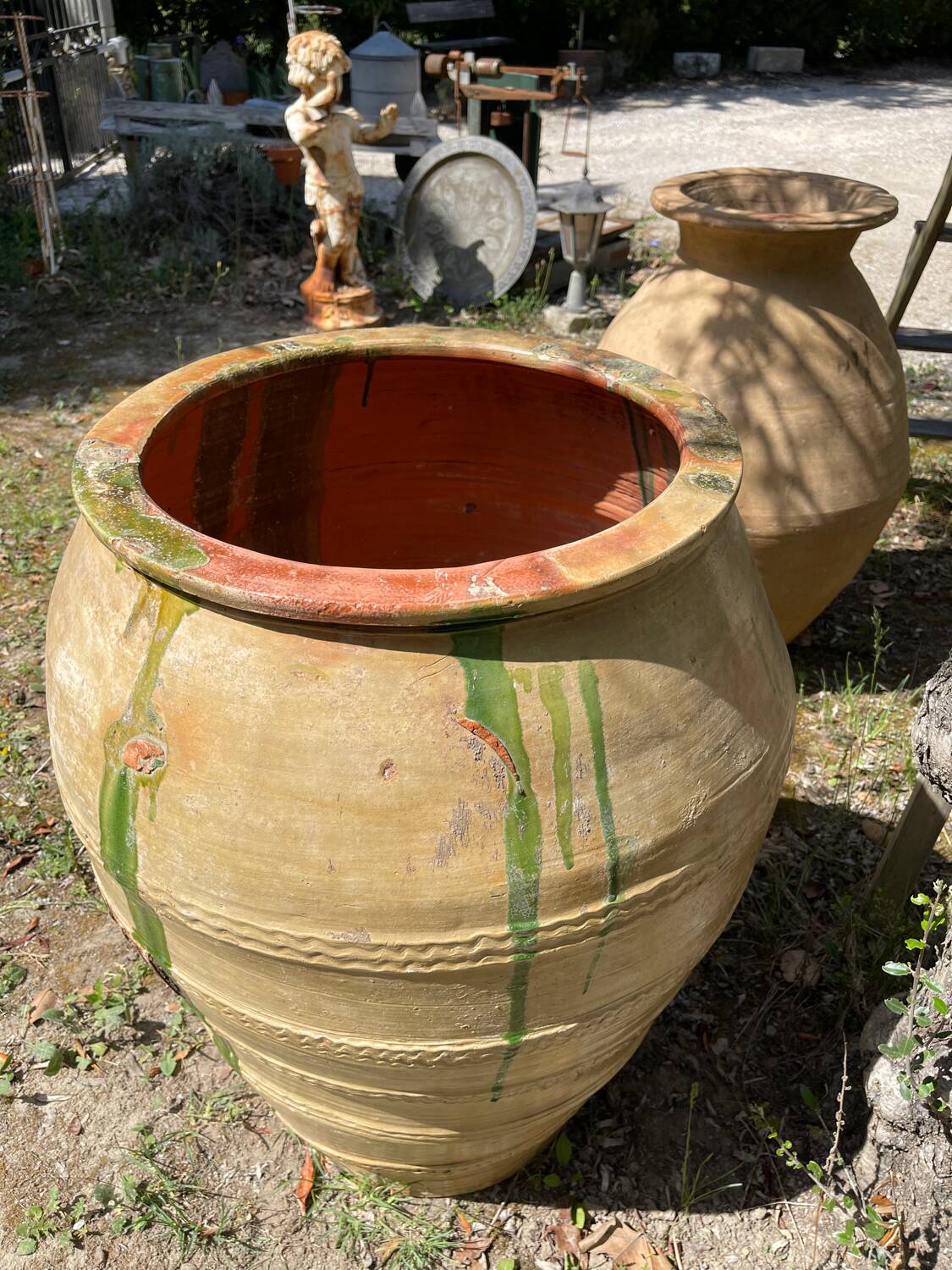 Terracotta pot jar