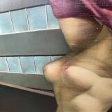 Painting "Nude at the traffic sign" Belgian Pop Art, MACKOWIAK ERWIN, oil on canvas, ca 1975