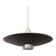 BLACK METAL PENDANT LAMP WITH DIFFUSER BY LOUIS KALFF FOR PHILIPS, 1950S