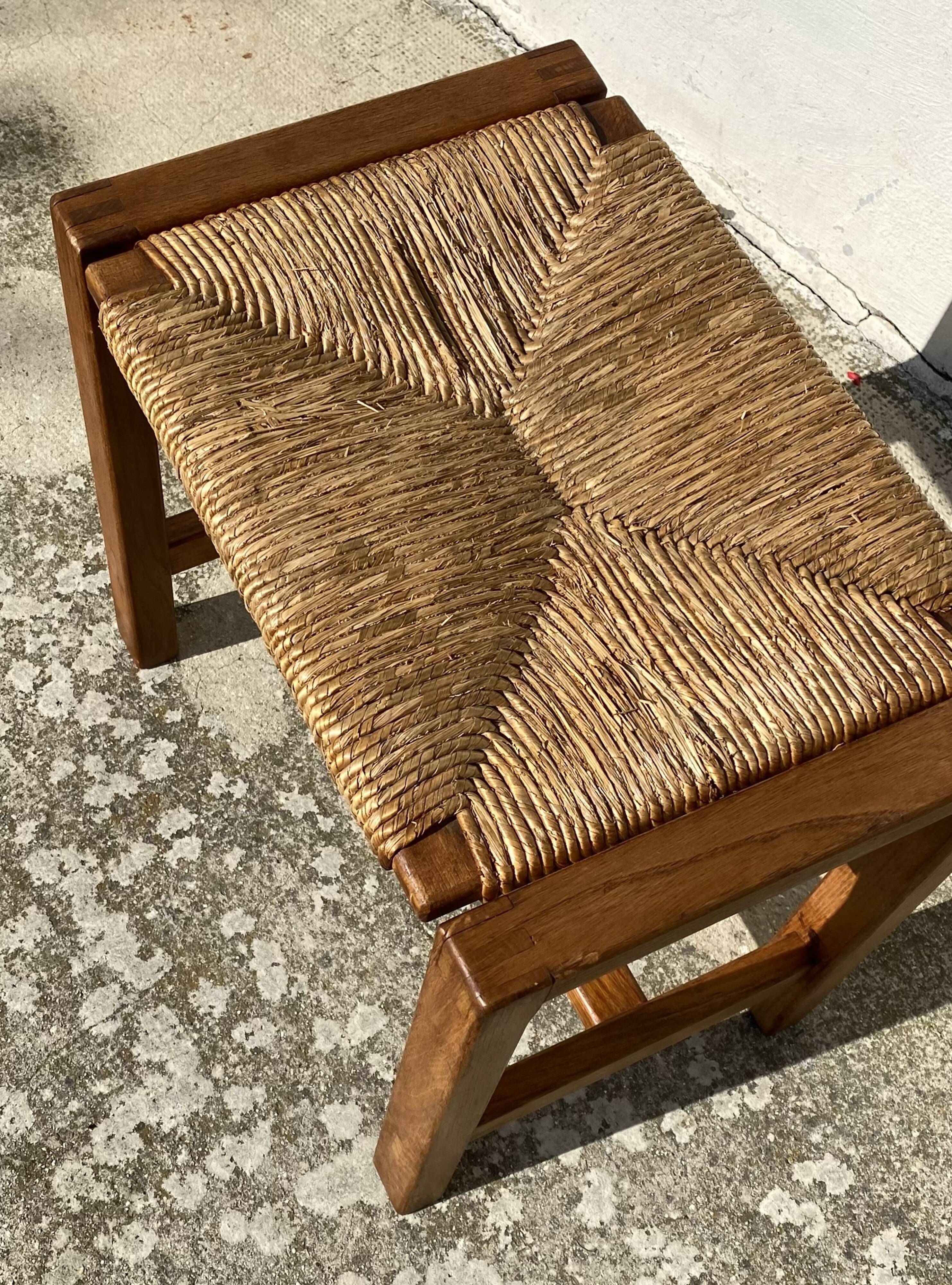 Vintage 1970s REGAIN straw stool