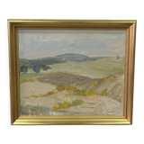 Ruth Wahlund (1906-1994 ), Swedish Landscape, 1960, Oil on Canvas, Framed