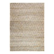 Tapis tressé en jute motifs losanges 120x170 cm