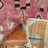 Moroccan shaggy wool rug
