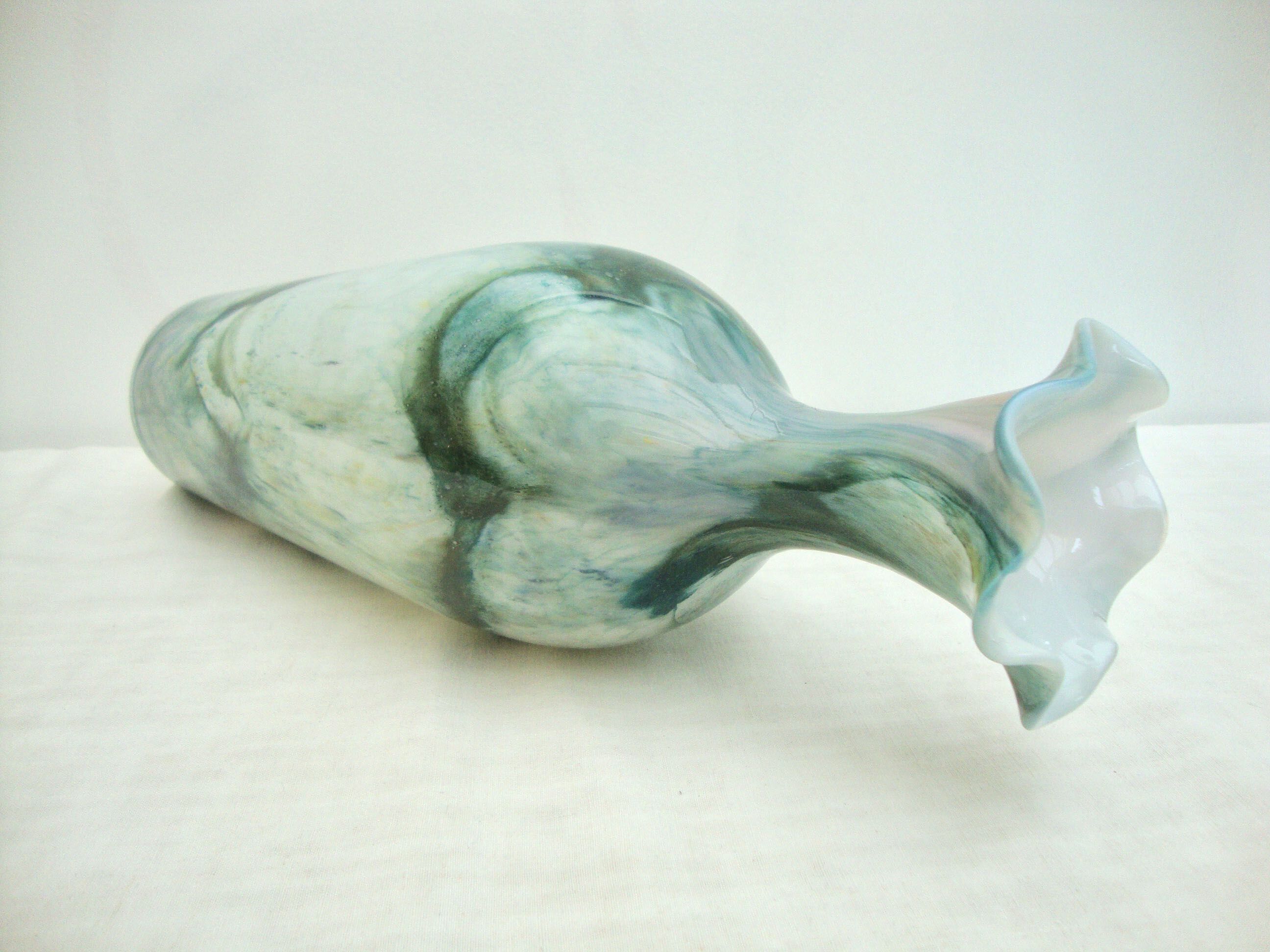 Blown opaline vase