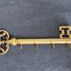 Key holder in the shape of a vintage key
