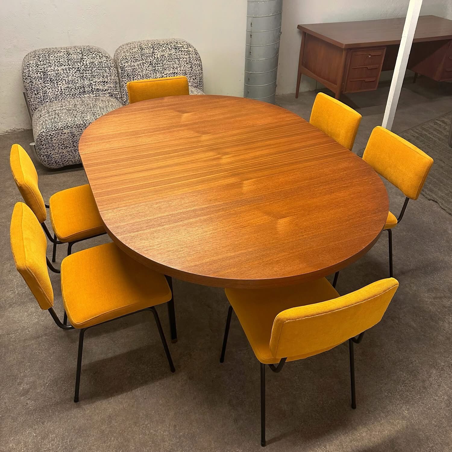 Set of 6 chairs by André Simard, 1950