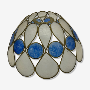 Blue mother-of-pearl lampshade
