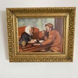 Orientalist oil on canvas signed k.matetschk
