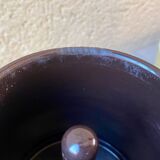 Italian coffee maker enamelled vintage yellow 70s