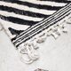 Moroccan Berber kilim blue, black and ecru 2.45x1.43m