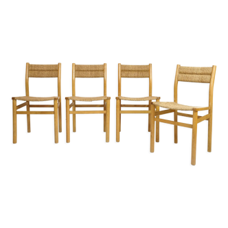 Set of 4 Week-End chairs by Pierre Gautier Delaye 1960s