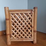 Cache pot large square bamboo