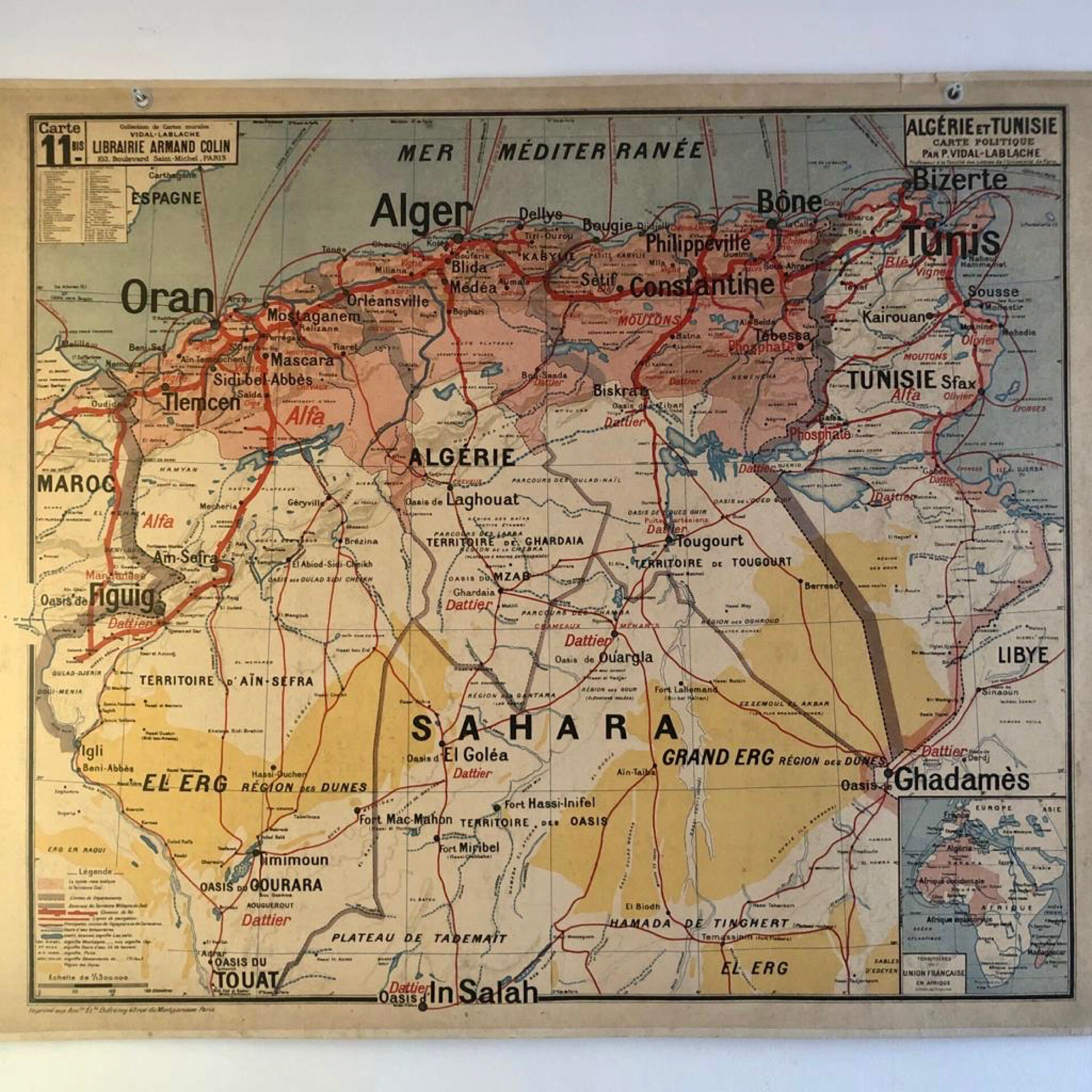 Old school map Vidal Lablache 11